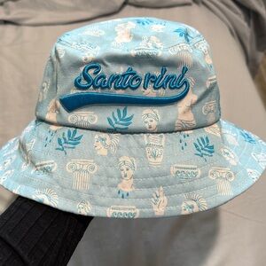 Blue Santorini Bucket Hat
